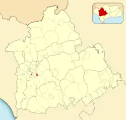 Расположение муниципалитета Хельвес на карте провинции