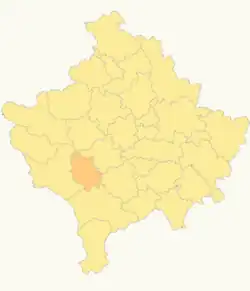 Ораховац на карте