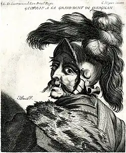 Жоффруа I Лузиньян, гравюра Жерома Давида по рисунку Клода Виньона