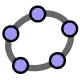 Логотип программы GeoGebra