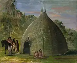 Хижина уичита из травы (1834—1835)