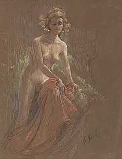 Модель, около 1920