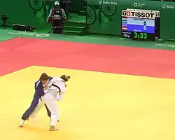 Схватка за бронзовую медаль между Бернадетте Граф и Сабиной Гершак (до 70 кг)