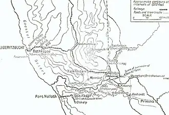 Карта ТВД. 1914 г.