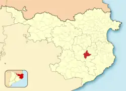 Расположение муниципалитета на карте провинции