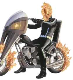 Призрачный гонщик (Джонни Блэйз) на варианте обложки комикса Avengers (Vol. 8) #36 (сентябрь 2020). Художник — Алекс Росс.