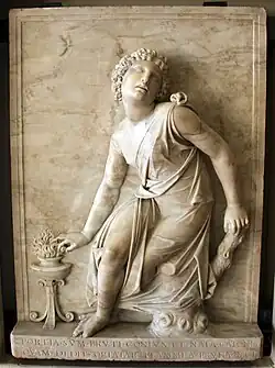 Самоубийство Порции, жены Брута. Мрамор. Галерея Франкетти, Ка-д’Оро, Венеция