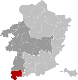Расположение муниципалитета на карте провинции