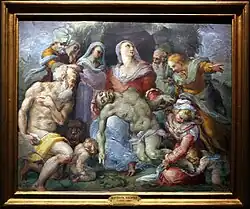 Положение во гроб. Ок. 1566. Музей дельи Инноченти (Воспитательный дом), Флоренция