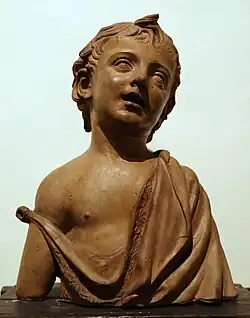 Бюст Сан-Джованнино (Младенца Иоанна Крестителя). Ок. 1510. Терракота. Барджелло, Флоренция