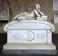 Надгробие Оттавиано Фабрицио Моссотти. 1843. Мрамор. Кампосанто, Пиза