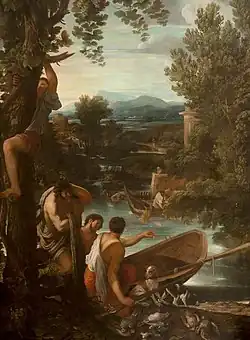 Речной пейзаж с рыбаками. 1640-е гг. Холст, масло. Национальный фонд Англии, Уэльса и Северной Ирландии