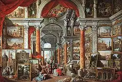 Галерея видов современного Рима. 1757. Холст, масло. Музей изящных искусств, Бостон, США