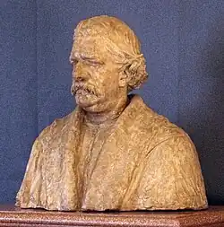 Портрет сенатора Филиппо Антонио Гуальтерио. 1868. Терракота патинированная. Высота 60. Галерея современного искусства, Флоренция. Инв. № 584