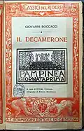 Обложка издания: Дж. Боккаччо. Декамерон. Генуя, 1913