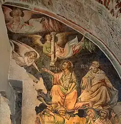 Страшный суд. Фреска. Деталь. 1417—1420. Пистоя, Собор