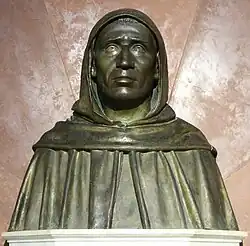 Бюст Джироламо Савонаролы. Деталь монумента. Ок. 1873. Бронза. Монастырь Сан-Марко, Флоренция