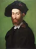 Портрет мужчины в чёрном. 1530. Холст, масло