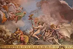 Представление на небесах Маркантонио Колонны Пресвятой Деве (Апофеоз Маркантонио Колонна). Деталь. Фреска. Палаццо Колонна, Рим