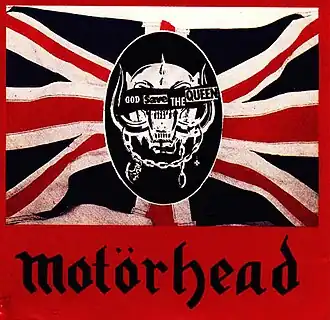 Обложка сингла Motörhead «God Save the Queen» (2000)