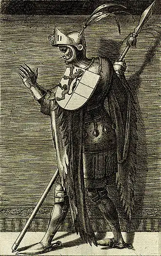 Миниатюра из книги Micaele Vosmero. Principes Hollandie et Zelandie, Domi Frisiae. 1578 год