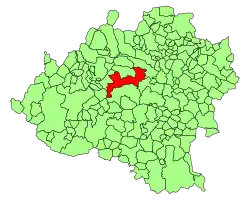 Расположение муниципалитета на карте провинции