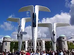 The Rolls Royce Central Display at the 2004 Goodwood Festival of Speed. Designed by Gerry Judah