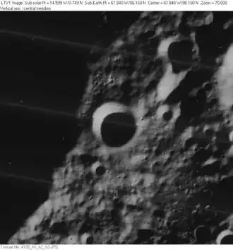 Снимок зонда Lunar Orbiter - IV