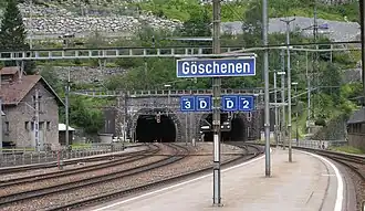 Вход в тоннель в Гёшенене