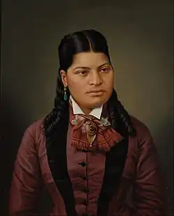 Готфрид Линдауэр. «Maori girl». Около 1874  года.