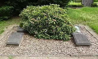 Могила Германа фом Эндта на Северном кладбище в Дюссельдорфе