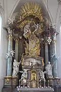 Главный алтарь паломнической церкви Св. Рассо. 1752–1759. Графрат, Бавария