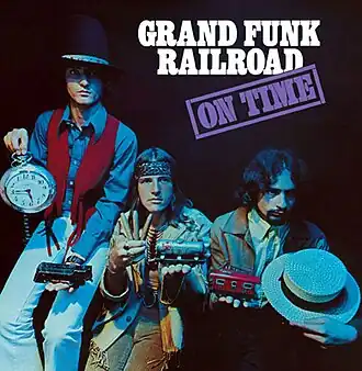 Обложка альбома Grand Funk Railroad «On Time» (1969)