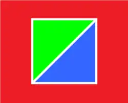 Три грани исходного графа: внешняя (красная) и две внутренние