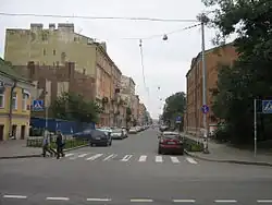 вид на улицу с Греческого проспекта