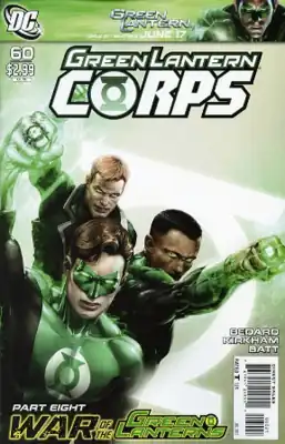 Один из вариантов обложки выпуска Green Lantern Corps  #60 (май, 2011). Художник Клейтон Крейн.