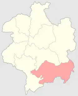 Кобринский уезд на карте