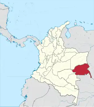 Гуайния на карте