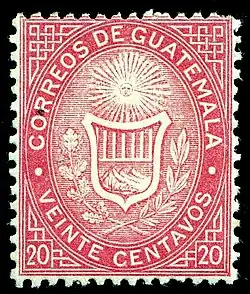 20 сентаво (Yt #4; Sc #4), негашёная