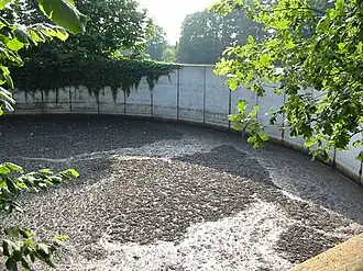 Открытое заглублённое навозохранилище