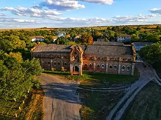 Склад, амбар для хранения зерна, 1892 г. Комплекс зданий конного завода.