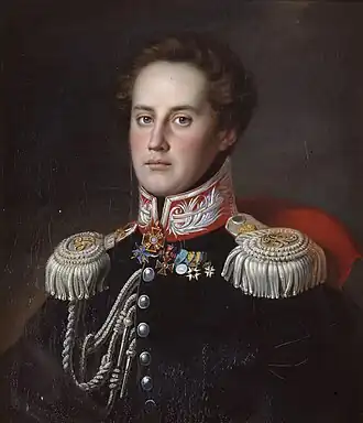 Густав Армфельт в мундире адъютанта, 1819