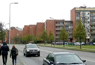 Вид вдоль Густава Земгала гатве от улицы Иерикю