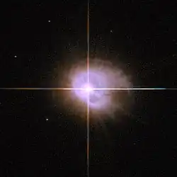 HD 101584 и окружающая туманность, изображение с телескопа Хаббл