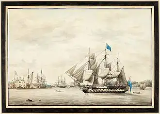 HMS Asia в Галифаксе, 1797