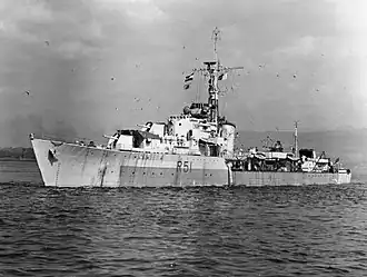 Эсминец  HMS  Chevron 18 мая 1945 года