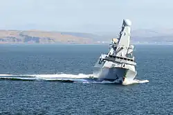Эсминец с управляемым ракетным оружием HMS Diamond