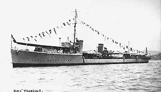 HMS Thracian в составе японского флота — «патрульный корабль № 101».