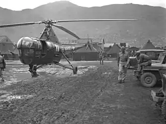 Вертолёт HO3S-1 в Инчхоне, Южная Корея, 1950 год
