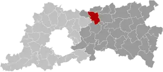 Расположение муниципалитета на карте провинции